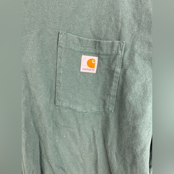 Carhartt men’s forest green original fit, long sleeve tshirt. Size XL. - Picture 5 of 5